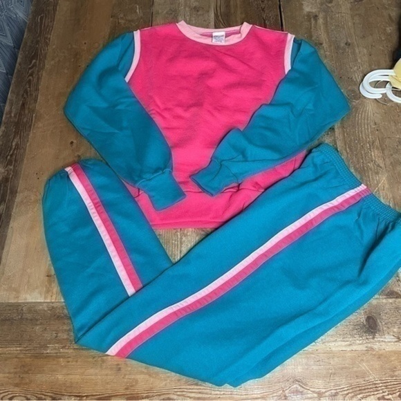 Vintage 70s GAD-ABOUTS Full Sweat Suit Poly Cotton USA Made - Picture 2 of 12